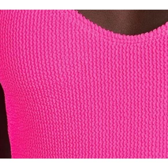 New Good American Always Fits One-Piece Swimsuit Hot Pink 5/6 (2X/3X) - Picture 3 of 3
